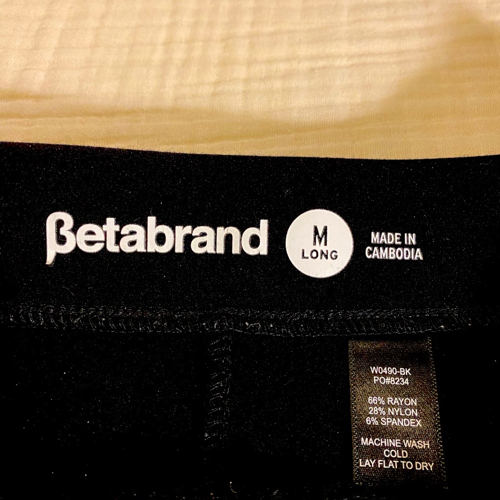 Black Skinny Yoga Work Pants by Betabrand